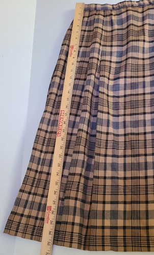Set completo vintage Pendleton tartan plaid lana blazer gonna plissettata taglia 10 - Foto 17 di 22