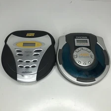 For Parts-Lot Of 2 Vintage KOSS And Audio phase Anti Skip Compact Disc Player