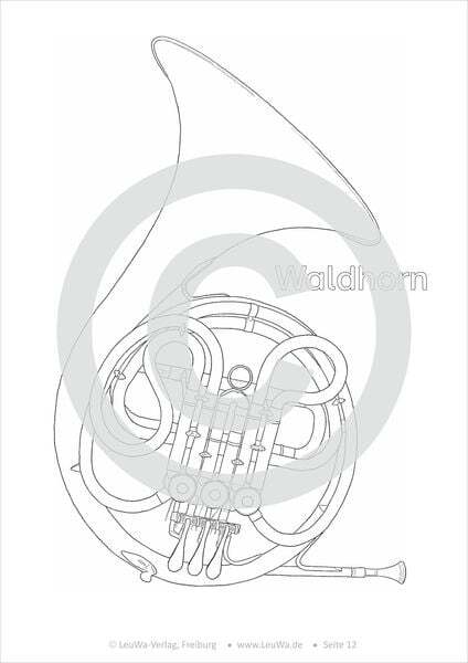 Thumbnail - Musikinstrumente Malbuch