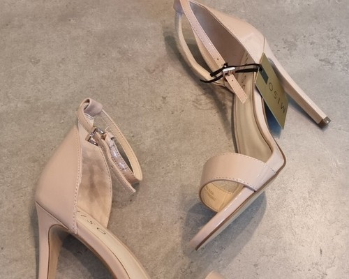 Sandalias de tacón patente miso apenas allí desnudo talla 6 precio de venta sugerido por el fabricante £50 - Imagen 2 de 11