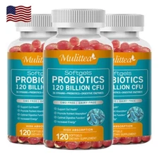 Probiotics Digestive Enzymes 120 Billion CFU Potency Immune Health 360 Capsules