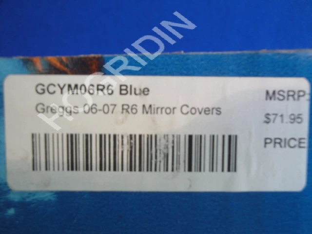 Greggs Customs GCYM06R6 Yamaha amarillo espejos retrovisores cubiertas 2006-2007 yzf r6 Foto 4 de 4