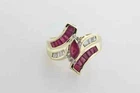 2Ct Marquise Cut Lab Created Red Ruby Wedding Flower Ring 14k Yellow Gold Plated