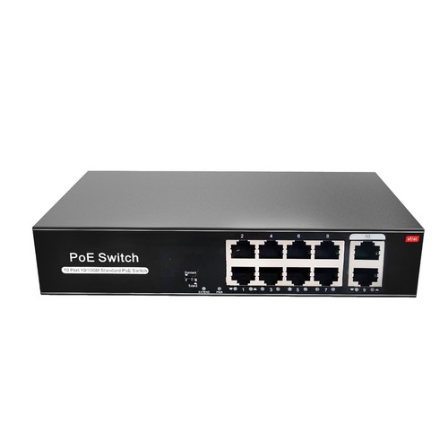Gigabit 8-Port PoE Network Switch 2 SFP Slots Industrial Ethernet