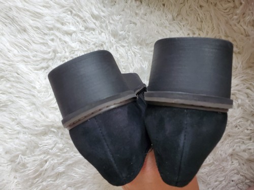 Clarks Airabell Mid Black Suede Women's Wedge Loafers - Size 8.5w - Picture 7 of 11