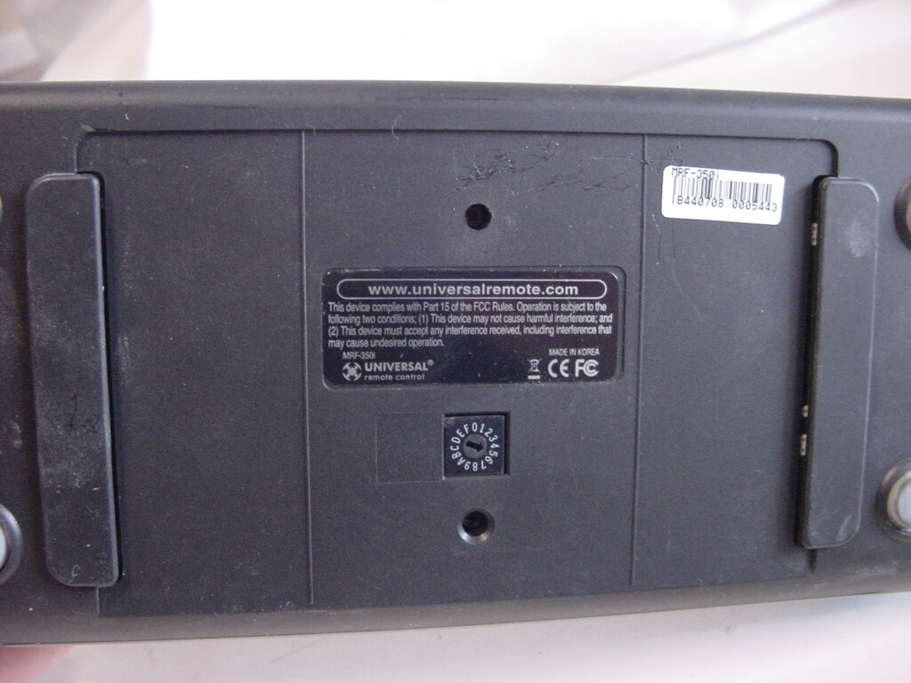 UNIVERSAL REMOTE CONTROL RF BASE STATION MRF-350i