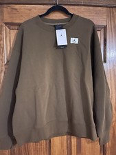 Jordan Flight Fleece Crew oversized sweatshirt - Brown - Size:S