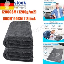 2x XL 60x90CM Saugstarkes Auto Trockentuch Twist Towel Mikrofasertuch Autopflege