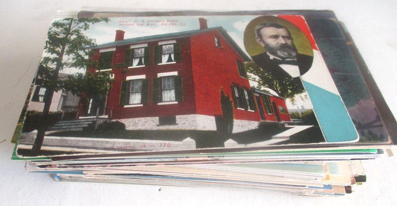 Lot of 100 Antique Mix of collectible postcards Cities landmarks, transportation