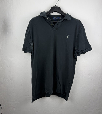 Polo Ralph Lauren Herren Polo XL schwarz Kurzarm Golf atmungsaktiv Piqué Logo