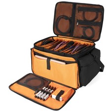 Cable File Bag DJ Gig Bag Cord Organizer Case with Detachable Dividers for La...