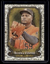 2024 Topps Allen & Ginter GOLD FRAME Framber Valdez 50/50 Houston Astros #184