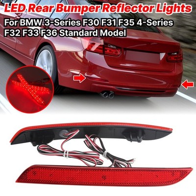 Bumper Reflector Tail Light Lamp Rear For BMW 3 Series F30 4 Series F32 F33 F36