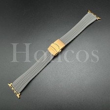 38 40 41 42 44 45 46 49 MM Aquanaut Rubber Band Strap For Apple Watch Series GRY