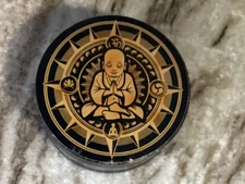 VTG Budda Design Tobacco Hand Grinder 2.5” Round-Metal 3 Pieces