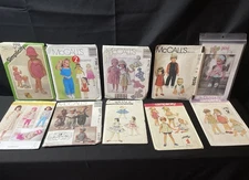 Lot of 10 Sewing Kids Pattern Mixed Brands and Sizes Simplicity McCall's Used