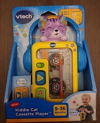 Vtech Kiddie Cat Cassette Player Learning TOY for Babies & Toddlers - New NIB