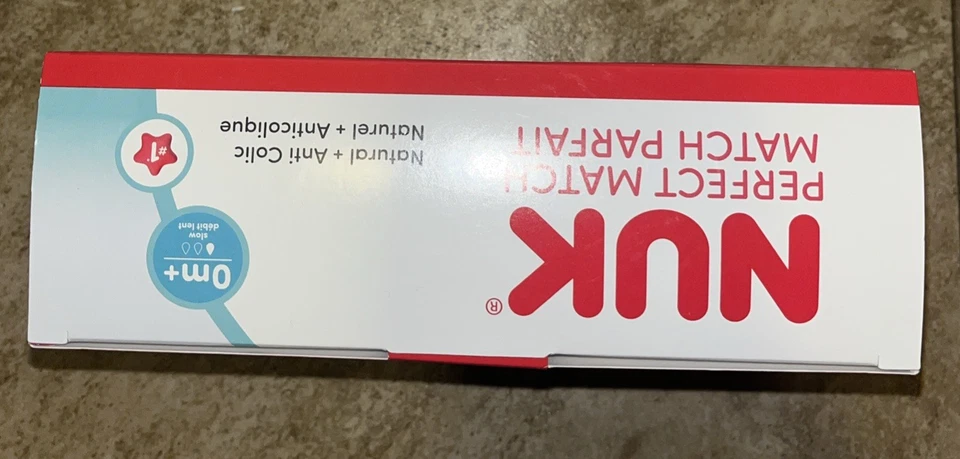 Paquete de 3 biberones NUK Perfect Match flujo lento 2 en 1 naturales y anticólicos 5 oz Foto 2 de 3