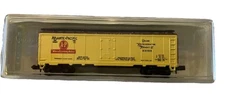 Model Power N Scale Atlantic & Pacific Refrigerator Car Yellow 3508 NIB
