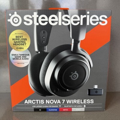 SteelSeries Arctis Nova 7 Wireless Over-Ear Gaming Headset Black New Sealed