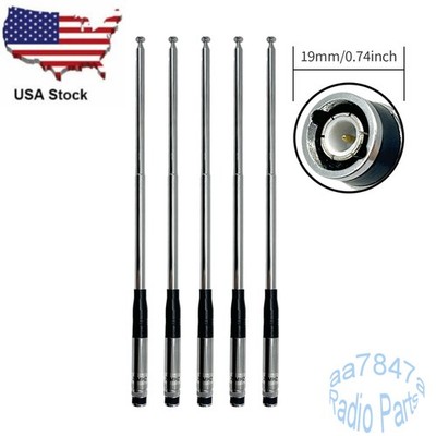 Lot5 27MHz BNC Telescopic Antenna 9in-51in For Portable CB Walkie Talkie NH-31