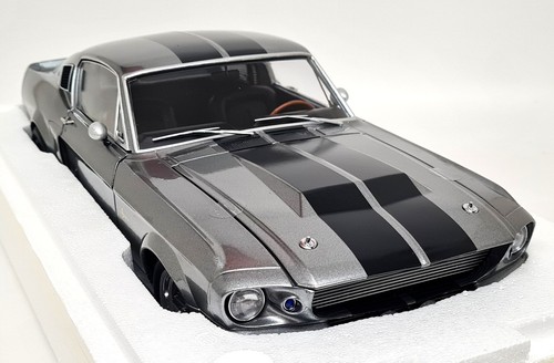 KK 1/12 Shelby GT500 Eleanor Mustang 1967 Metallic Grey Diecast Scale Model Car - 第 12/12 張圖片