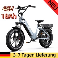 20" ONESPORT OT08 500W Elektrofahrrad 48V 18Ah Ölbremsen E-MountainBike 7 Gänge