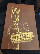 The Luau Beverly Hills Tiki Bar Menu c1953 Rare Find Hollywood Relic + Matchbook