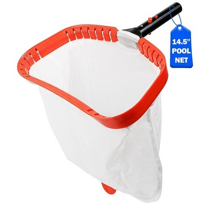 14'' pool net, Pool Skimmer Net with Ultra Fine Mesh Netting Bag, Aluminum Fr...