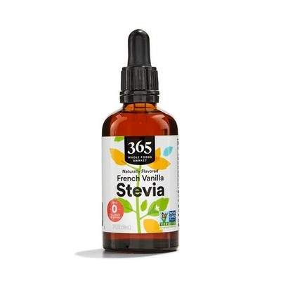 365 by Whole Foods Market, Stevia Liquid Extract French Vanilla, 2 Fl Oz NEW