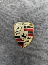Porsche  Hood Emblem Ornament Logo Crest Badge 2015-2022 Oem 99155921502