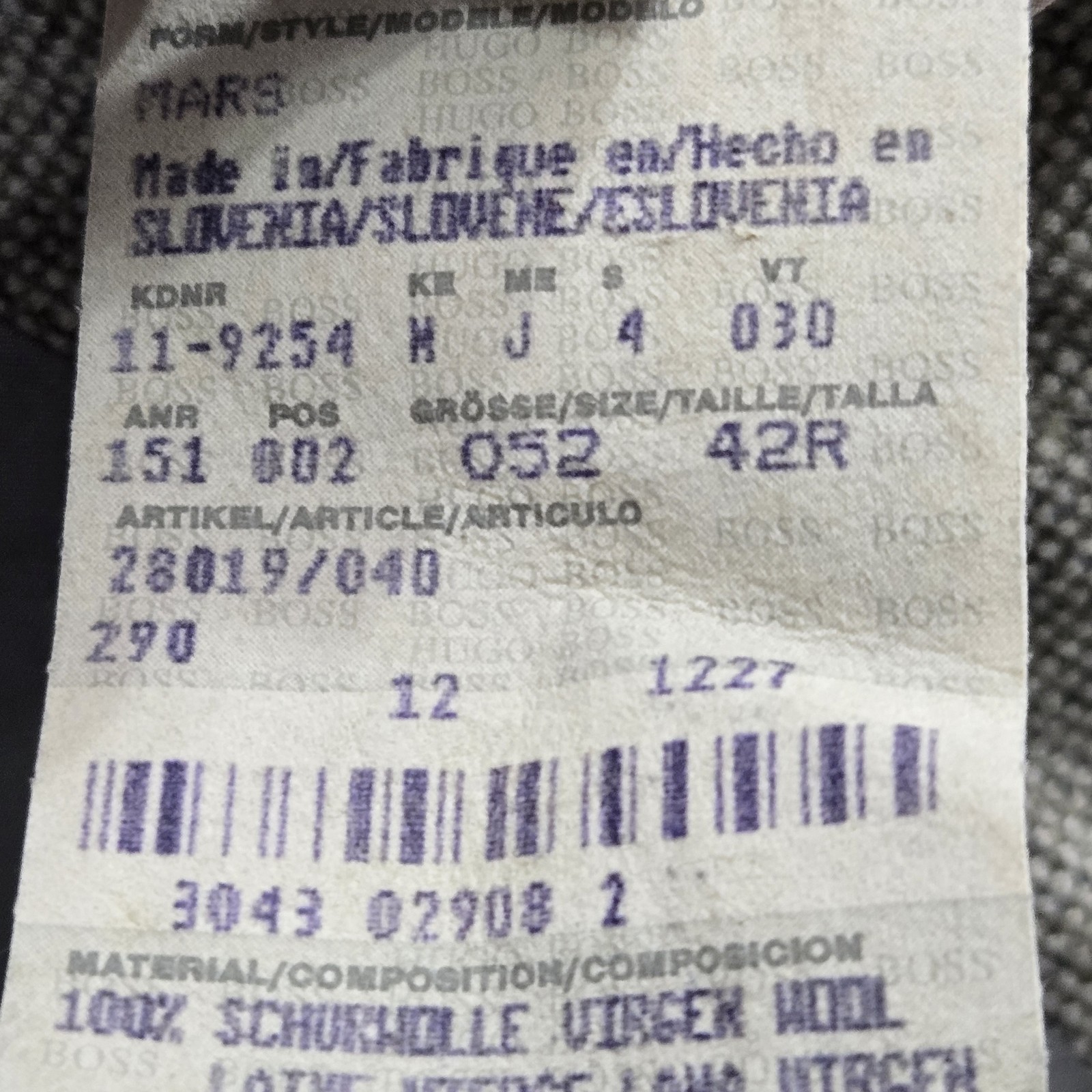 Hugo Boss Blazer Mens 42R Gray Wool Sport Coat Single Breasted Classic Jacket thumbnail 17