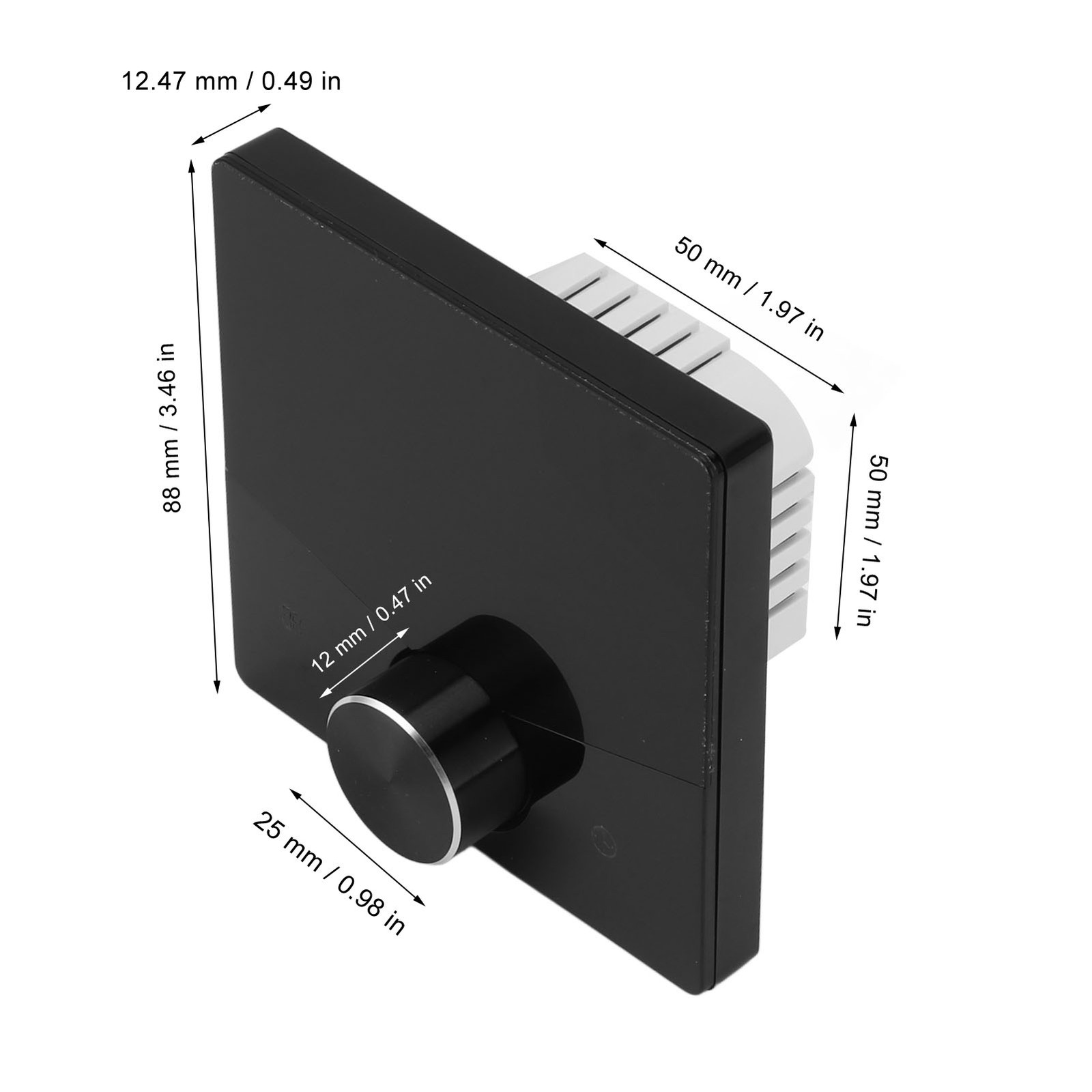 Thermostat ABS Black Smart Programmable WiFi Digital Touchscreen LCD Color Therm