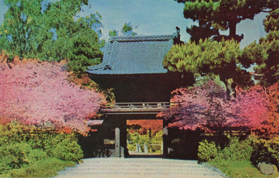 Japanese Tea Garden, Gateway to Tea Garden, San Francisco California CA Postcard