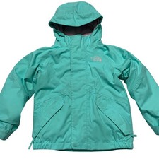 The North Face Kids 2T/2B 3-in-1 Teal Jacket with Pink Fleece Liner Ski Outdoors