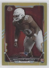2015 Bowman Rookies Gold Rainbow Foil 202/399 Malcom Brown #71 0pm