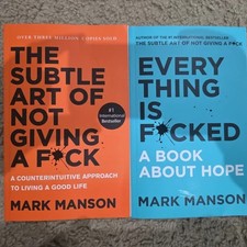 The Subtle Art Of Not Giving & Everything Is F*cked Paperback Set Mark Manson