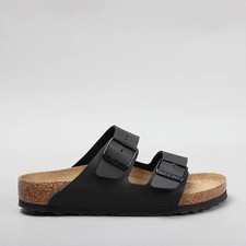 Birkenstock Arizona Black Soft Footbed Birko-Flor Men's and Women's Sandals