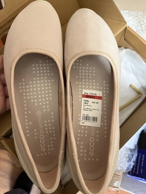 ECCO Biom Lite W Slip-On Flats Rose Dust Leather Comfort Women's 8-8.5