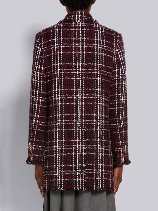 Thom Browne Refurbished Women's Oversized Check Jacket Double Breasted 28695320 image 3