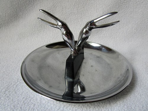 Hamilton U.S.PAT. Pincherette Aschenbecher Tukan MDCCCXXI Werbung 14cm made USA - Picture 2 of 8