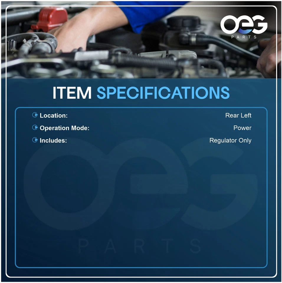 全新车窗调节器 适用于梅赛德斯-奔驰 C43 AMG 98-00 RR 左 2027301946 740-022 — 第 3/4 张图片