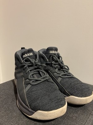 adidas Street Fire Gray Mid Top Lace-Up Men's Athletic Sneakers Rubber Outsole