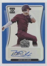 2020 Leaf Metal Draft Blue Rainbow 16/35 Zach DeLoach #BA-ZDL Auto fm0