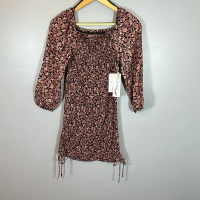 Jessica Simpson Kentucky Derby Floral Smocked Dress Size Small NWT