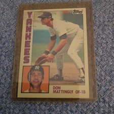 1984 Topps Don Mattingly Rookie #8 New York Yankees Base Set Baseball Card