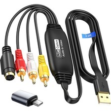 VHS to Digital Converter Capture Card 1080P U...