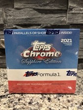2021 Topps Chrome Sapphire Edition Formula 1 Racing Hobby Box F1 FACTORY SEALED