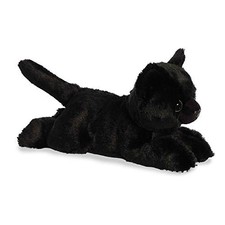 Aurora Mini Flopsie - 8" Twilight Black Cat 31824 Plush Stuffed Animal Toy