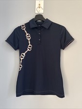 Hy Equestrian Polo Shirt in Navy Blue Horse Bit Detail Size Women’s X-Small /